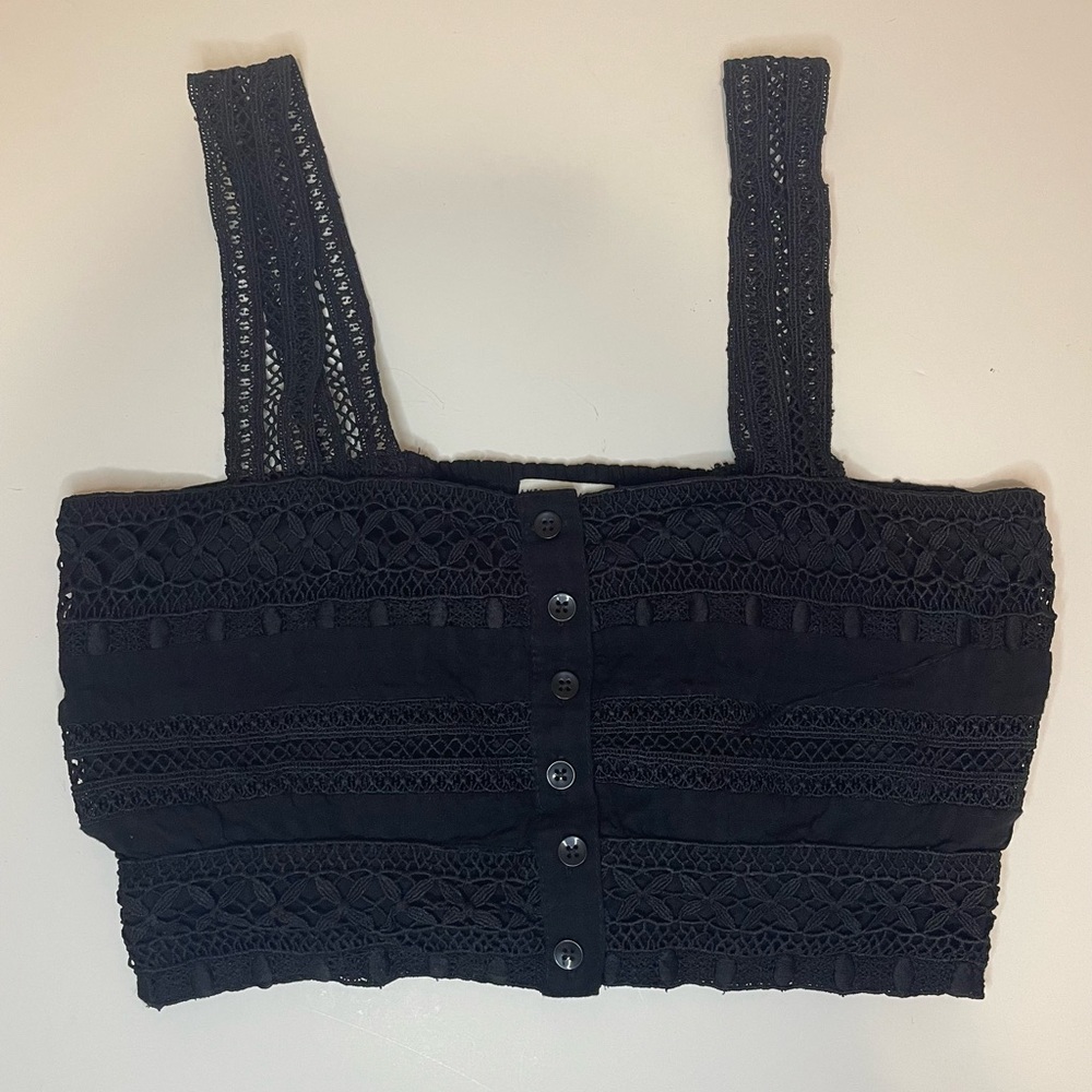 American Eagle Black Crop Top